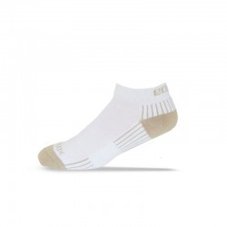 Ecosox Diabetic Bamboo Lo-Cut Socks White/Tan MD 3-Pack