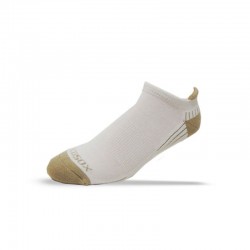 Ecosox Diabetic Bamboo Tab Socks White/Tan MD 6-Pack