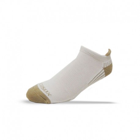 Ecosox Diabetic Bamboo Tab Socks White/Tan MD 6-Pack- Diabetesteststripswholesale