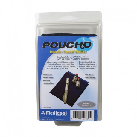Poucho Diabetes Cooler Carry Case Small Blue- Diabetesteststripswholesale