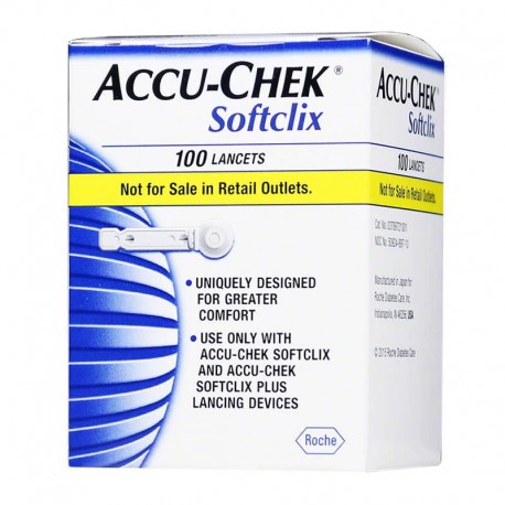 Accu-Chek SoftClix Glucose Lancets Box of 100- Diabetesteststripswholesale