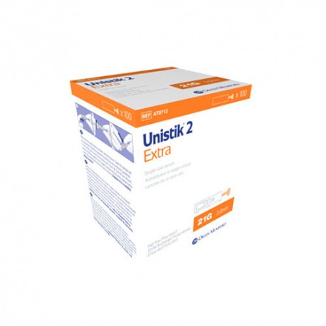 Owen Mumford Unistik 2 Extra Safety Lancets 100/bx- Diabetesteststripswholesale