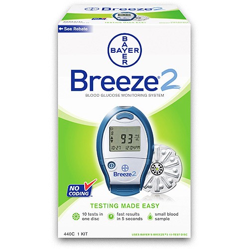 Zwakheid Smeltend Psychiatrie Bayer BREEZE 2 Blood Glucose Meter Kit | Diabetesteststripswholesale