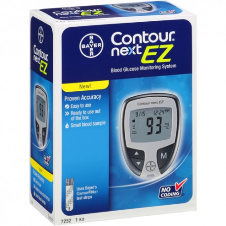 Bayer Contour NEXT EZ Blood Glucose Meter Kit- Diabetesteststripswholesale