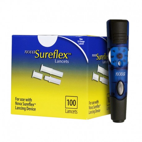 Nova Sureflex Lancing Device Combo (device and lancets)- Diabetesteststripswholesale