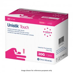 Owen Mumford Unistik Touch 30G 1.5mm - 100 Safety Lancets 3-Pack