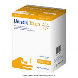 Owen Mumford Unistik Touch 23G 2mm - 200 Safety Lancets 6-Pack