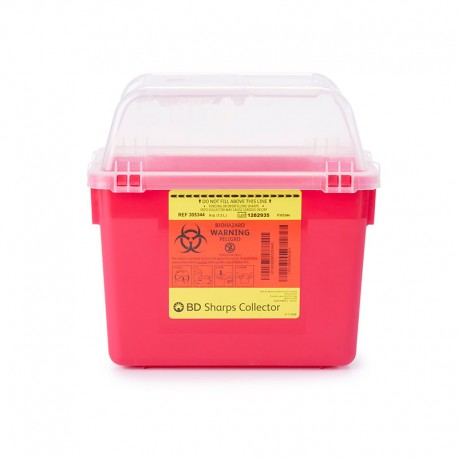  BD Nestable Sharps Container 8 Quarts Red Each 305344 Case of 4- Diabetesteststripswholesale