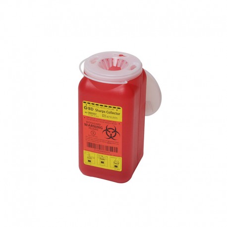 BD 1.4 Quart 1 Piece Sharps Container Red 36/bx 305557 Case of 4- Diabetesteststripswholesale